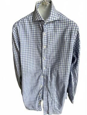 Strong Suit Gingham Dress Shirt M/L